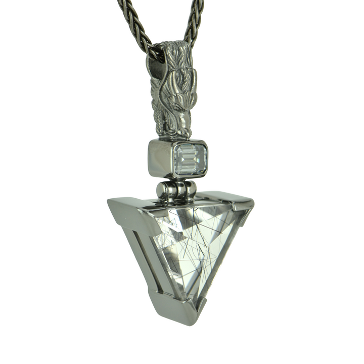 Titanium Rutilated Quartz Pendant