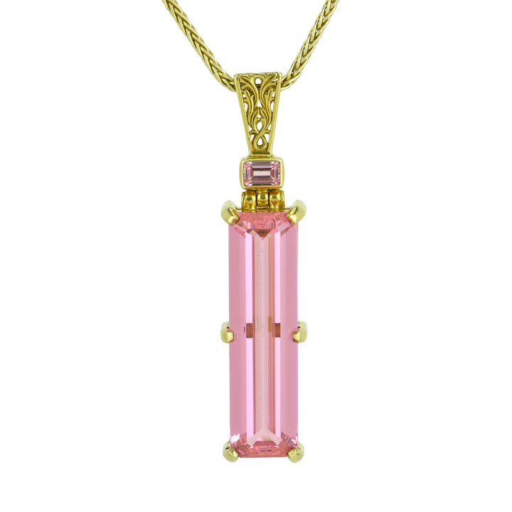 YAG Pink Garnet Pendant