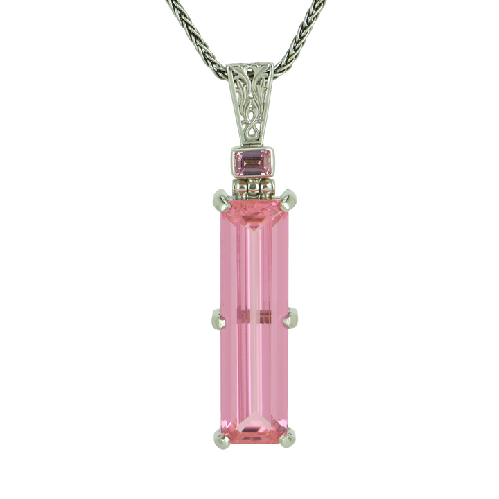 YAG Pink Garnet Pendant