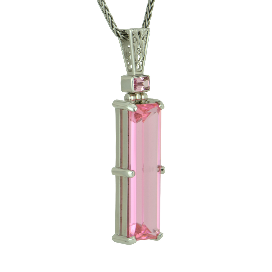 YAG Pink Garnet Pendant