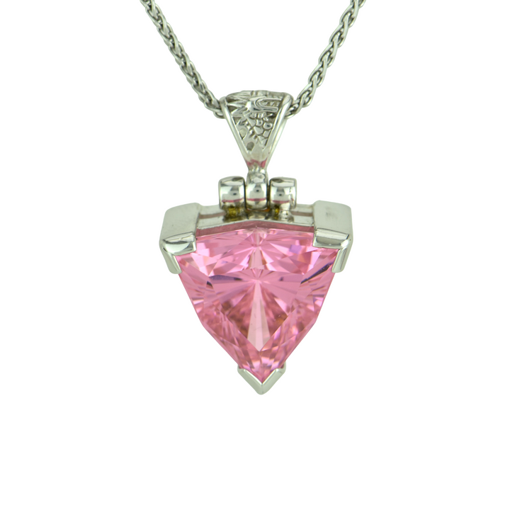 YAG Pink Garnet Pendant