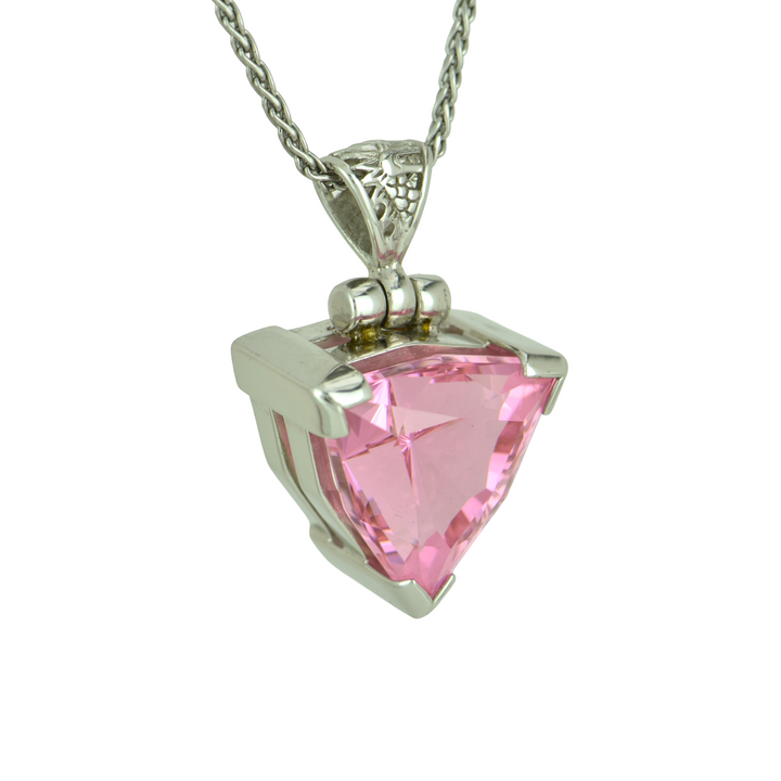 YAG Pink Garnet Pendant