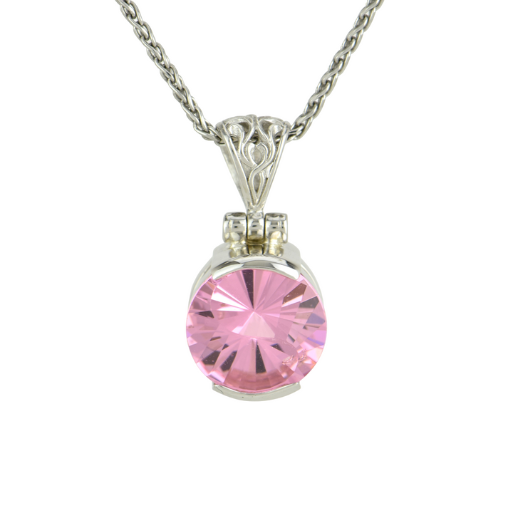 YAG Pink Garnet Pendant