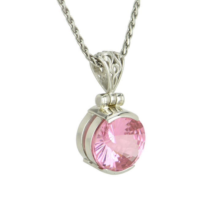 YAG Pink Garnet Pendant