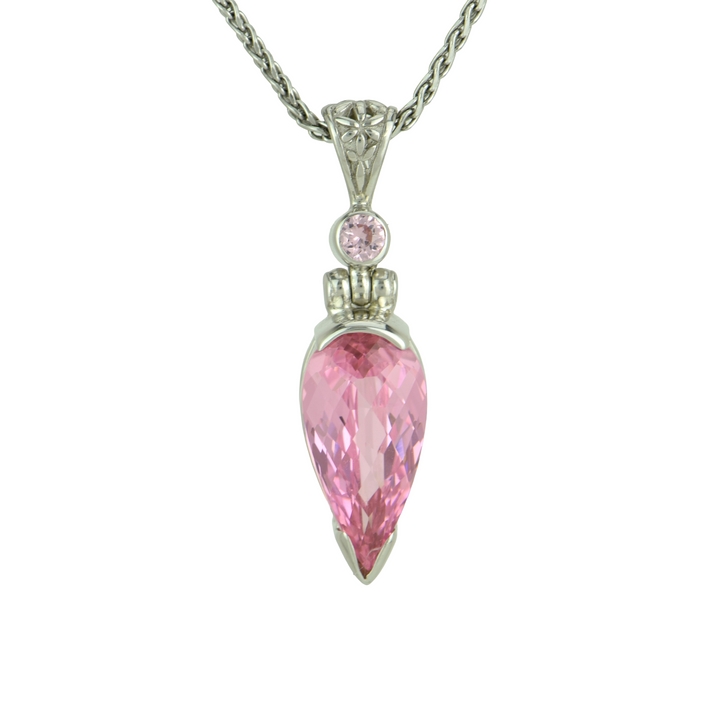 YAG Pink Garnet Pendant