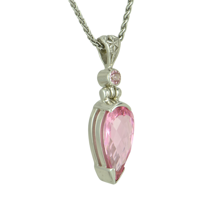 YAG Pink Garnet Pendant