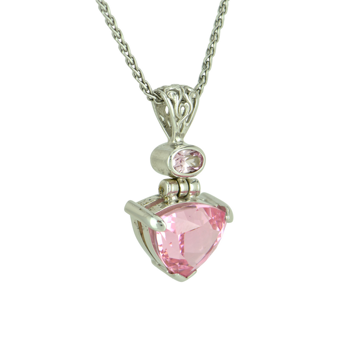 Yag Pink Garnet Pendant