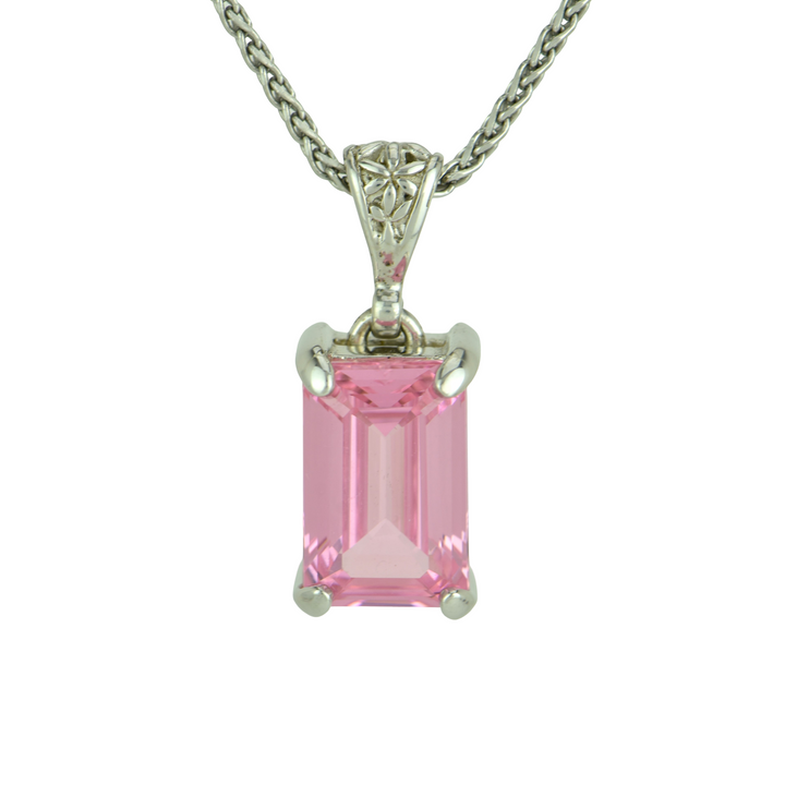 YAG Pink Garnet Pendant