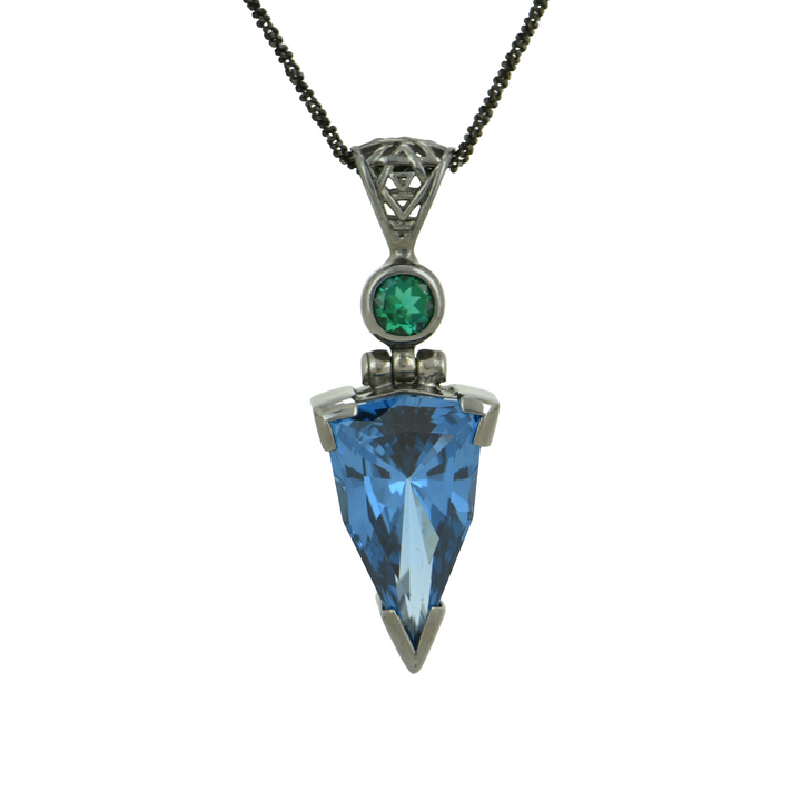 Blue Green Spinel Pendant