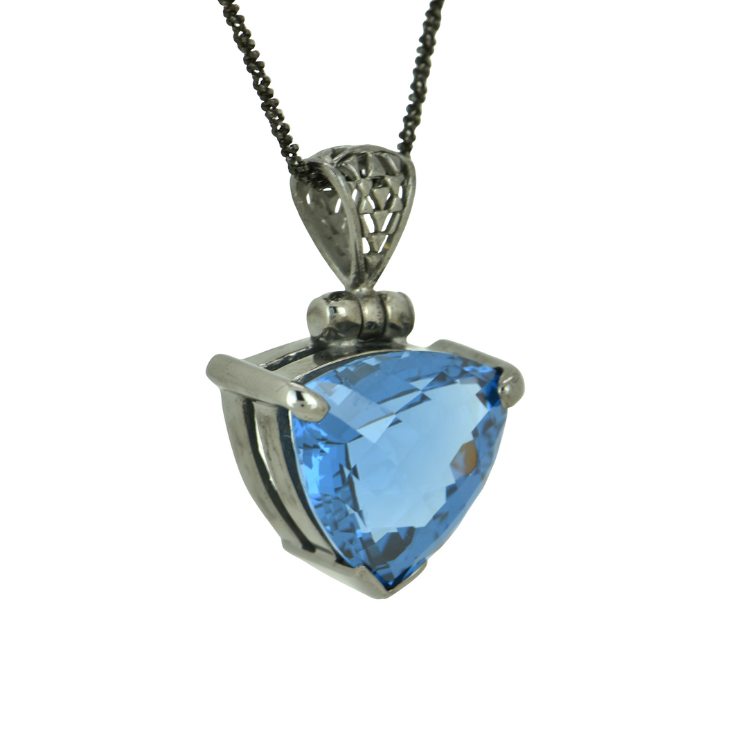 Blue Green Spinel Pendant