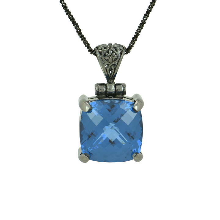 Blue Green Spinel Pendant