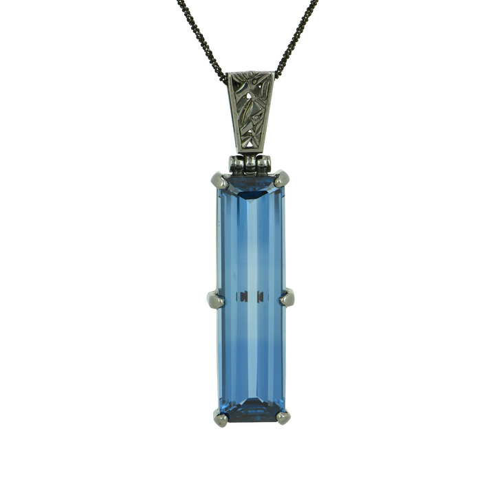 Blue Green Spinel Pendant