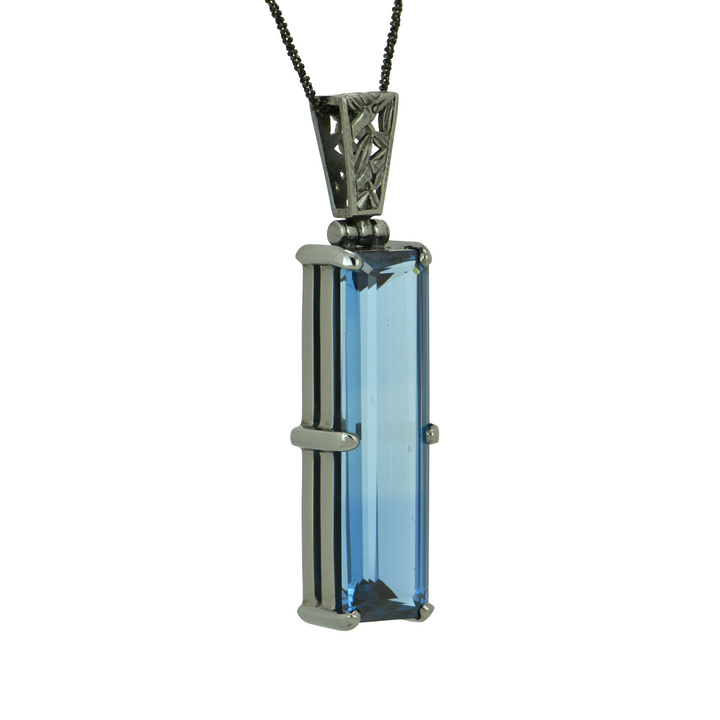 Blue Green Spinel Pendant