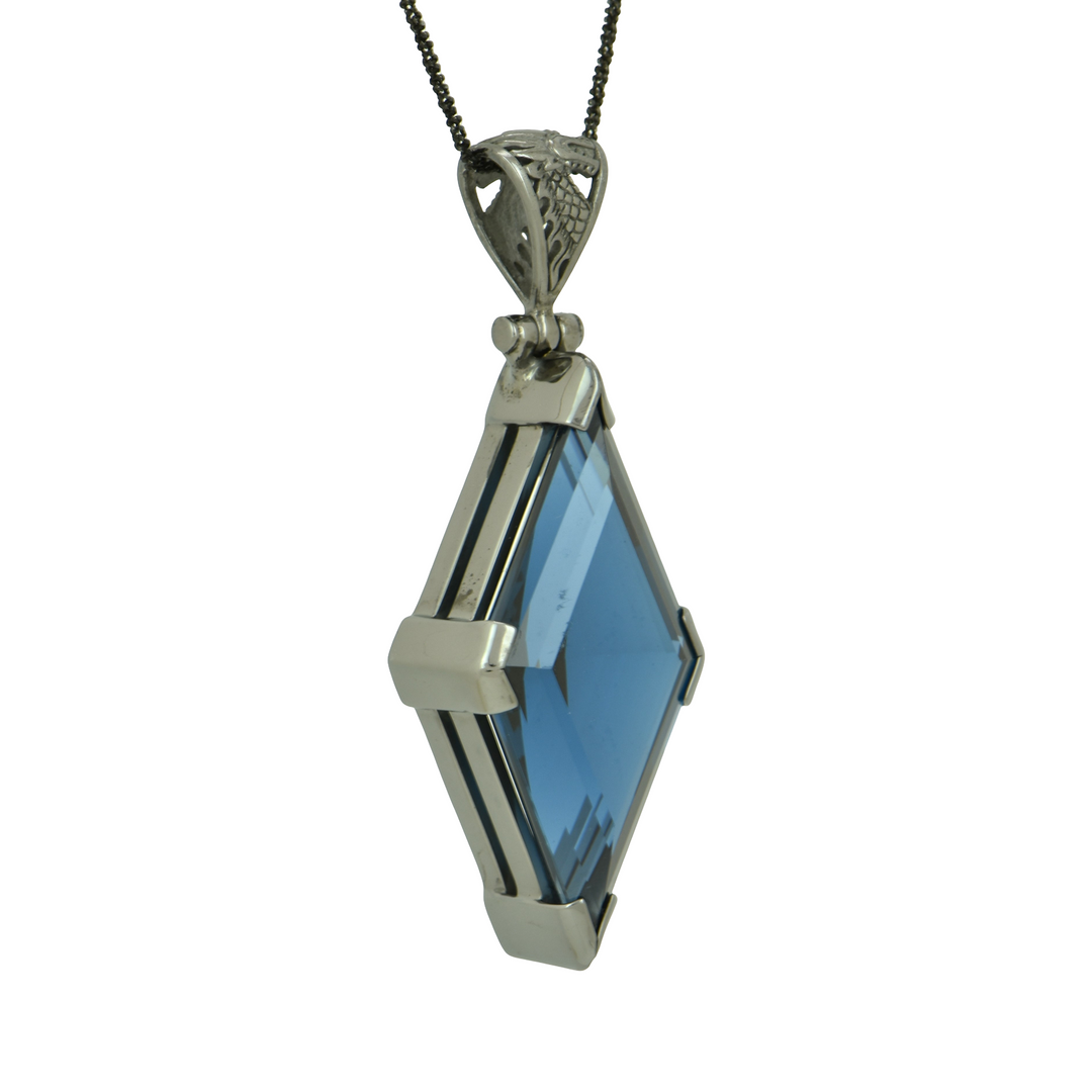 Blue Green Spinel Pendant