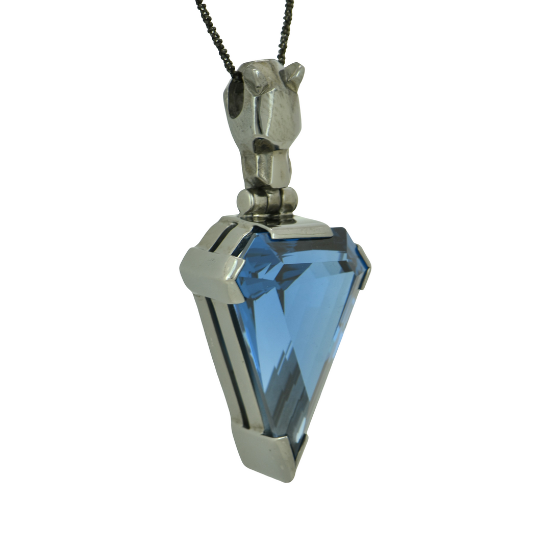 Superman Superman Blue Green Spinel Pendant