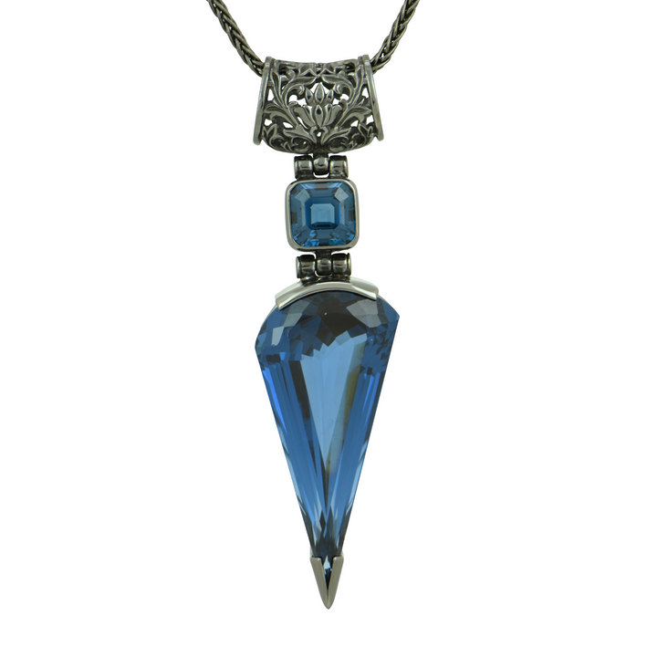 Blue Green Spinel Pendant