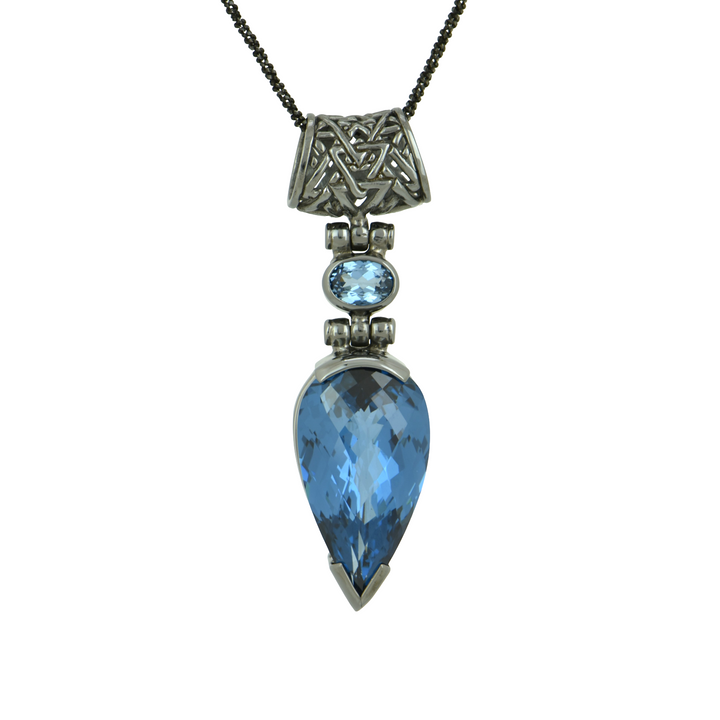 Blue Green Spinel Pendant