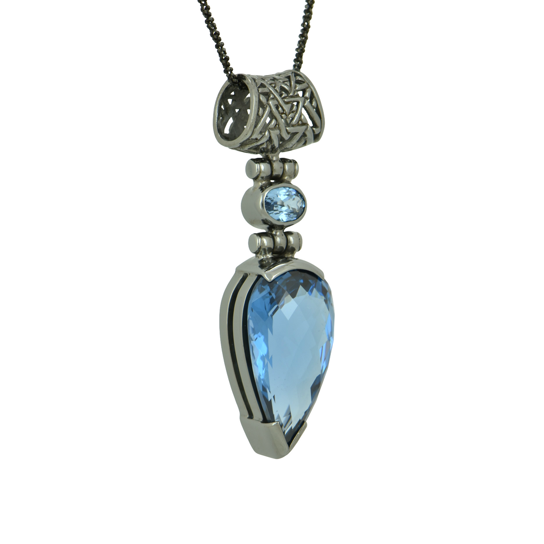 Blue Green Spinel Pendant