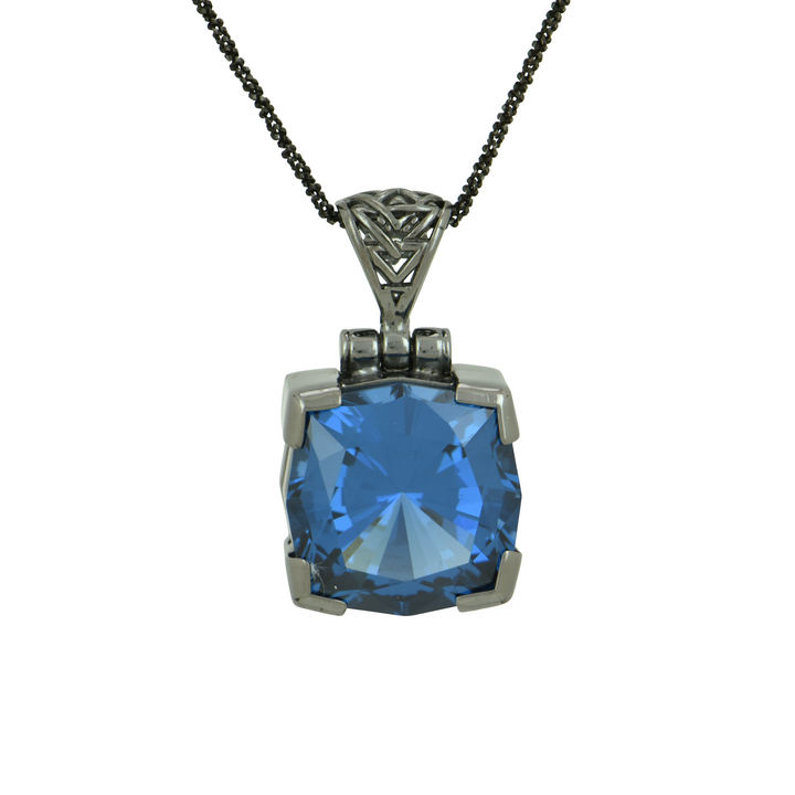 Blue Green Spinel Pendant