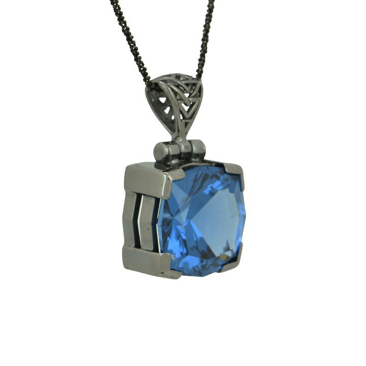 Blue Green Spinel Pendant