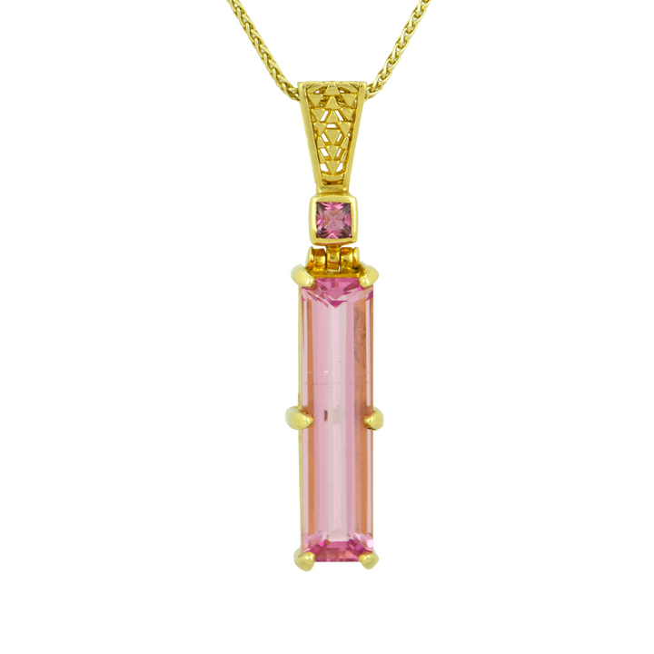 Pink Biron Emerald Pendant