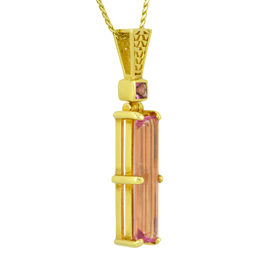 Pink Biron Emerald Pendant