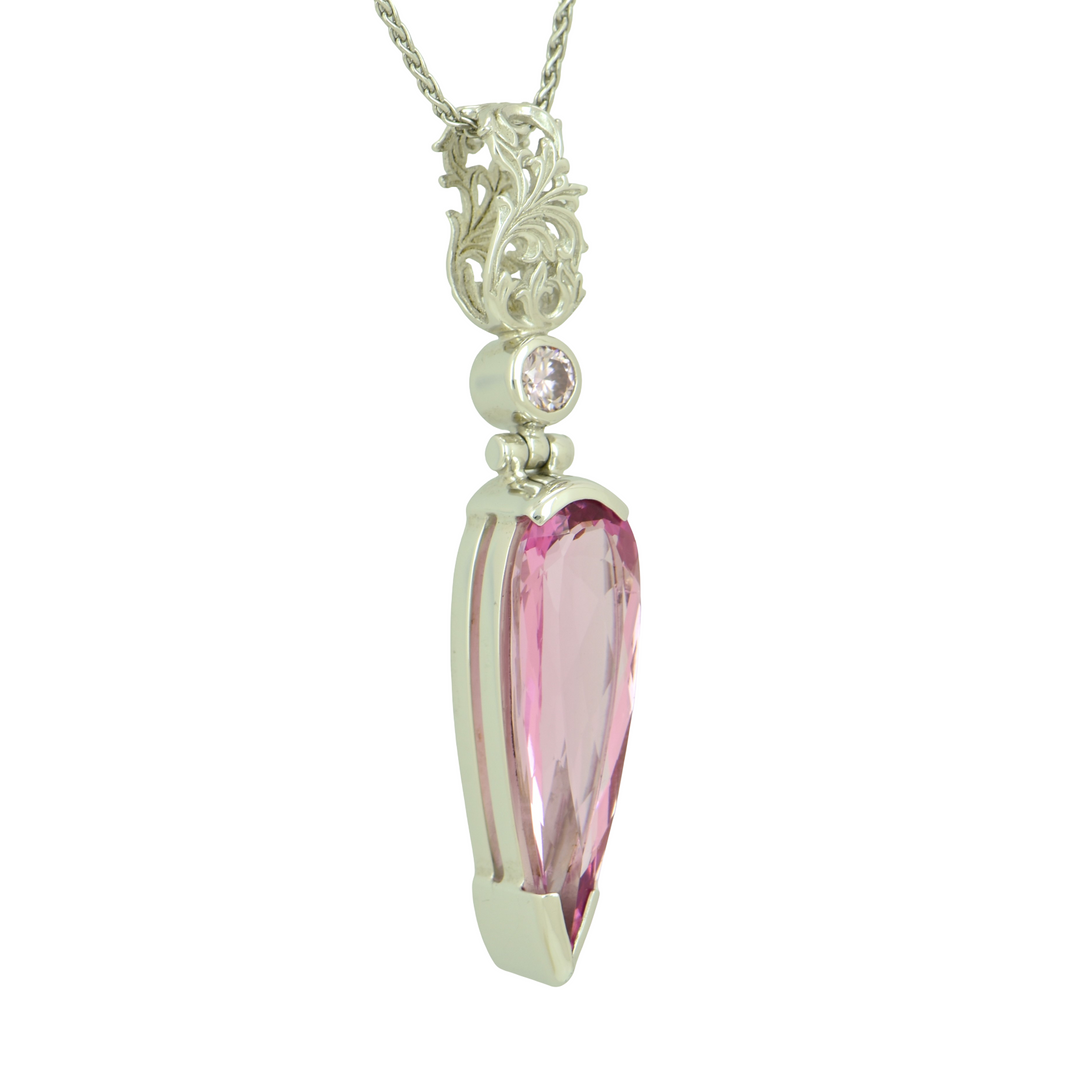 Pink Biron Emerald Pendant