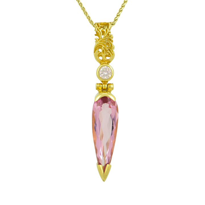 Pink Biron Emerald Pendant