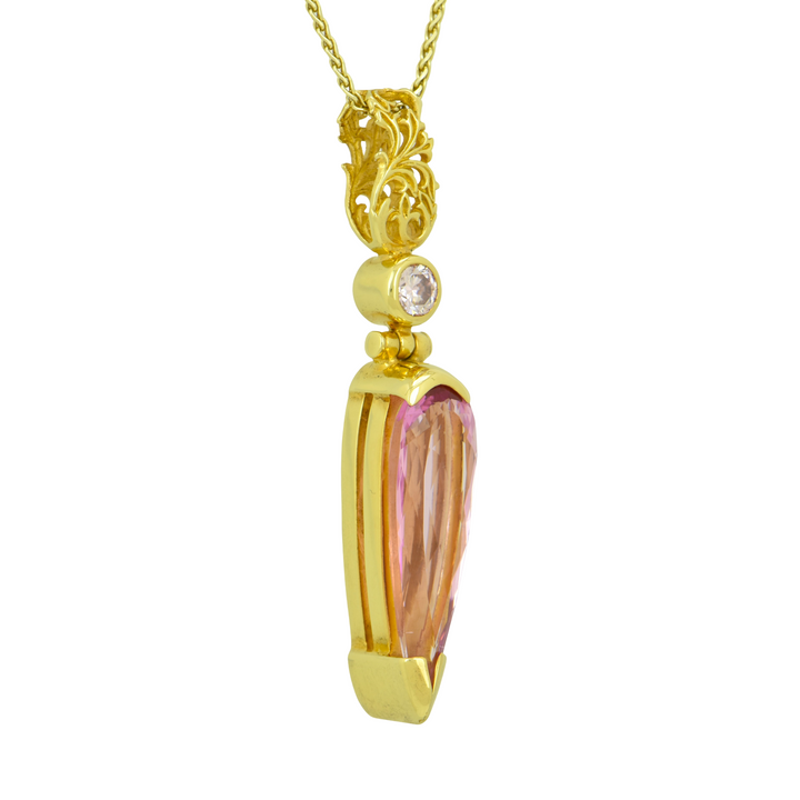 Pink Biron Emerald Pendant