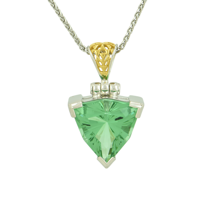 Mint Green Obsidian Pendant