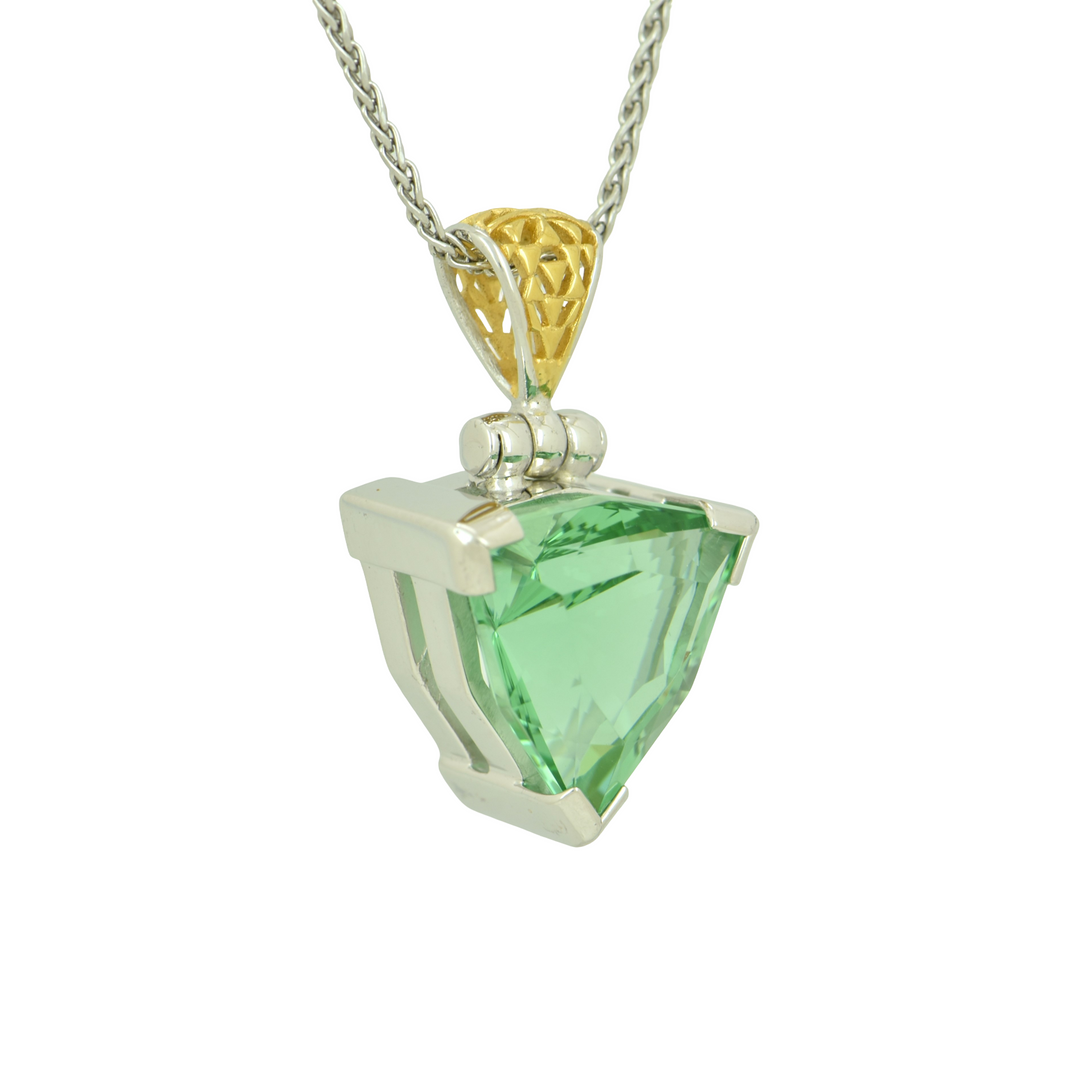 Mint Green Obsidian Pendant