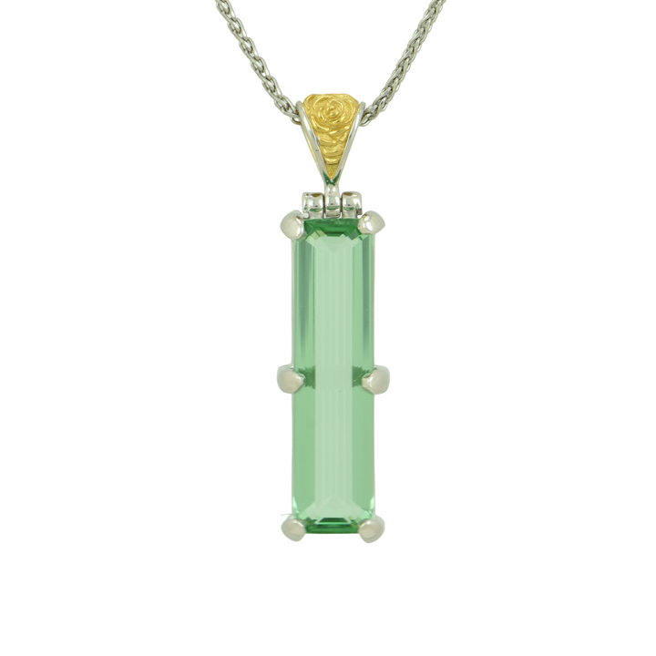 Mint Green Obsidian Pendant