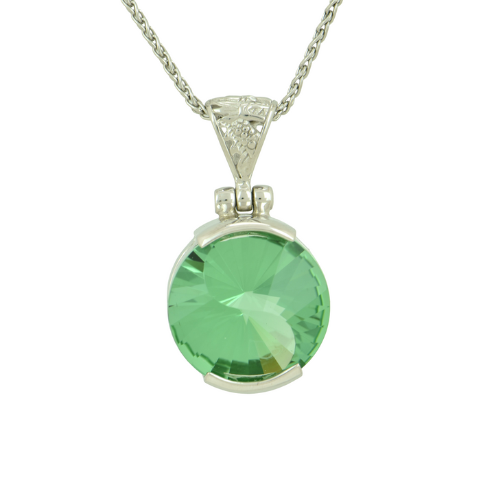 Mint Green Obsidian Pendant