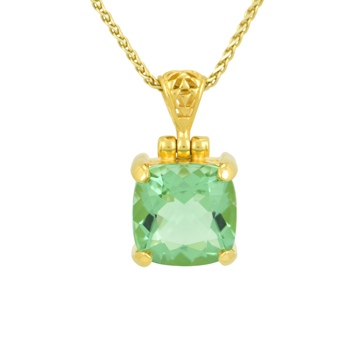 Mint Green Obsidian Pendant