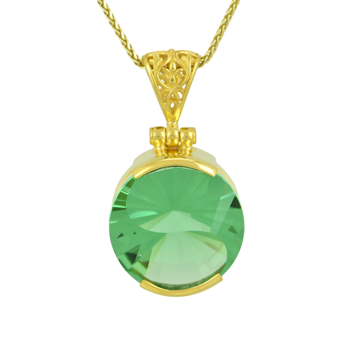 Mint Green Obsidian Pendant