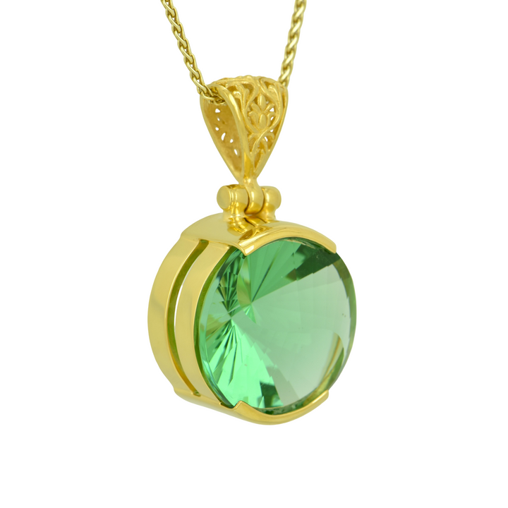 Mint Green Obsidian Pendant