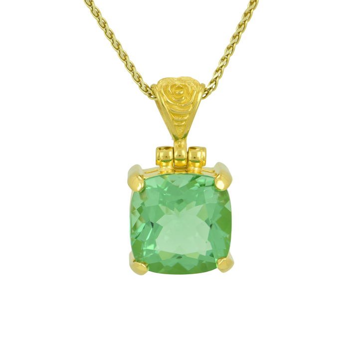 Mint Green Obsidian Pendant