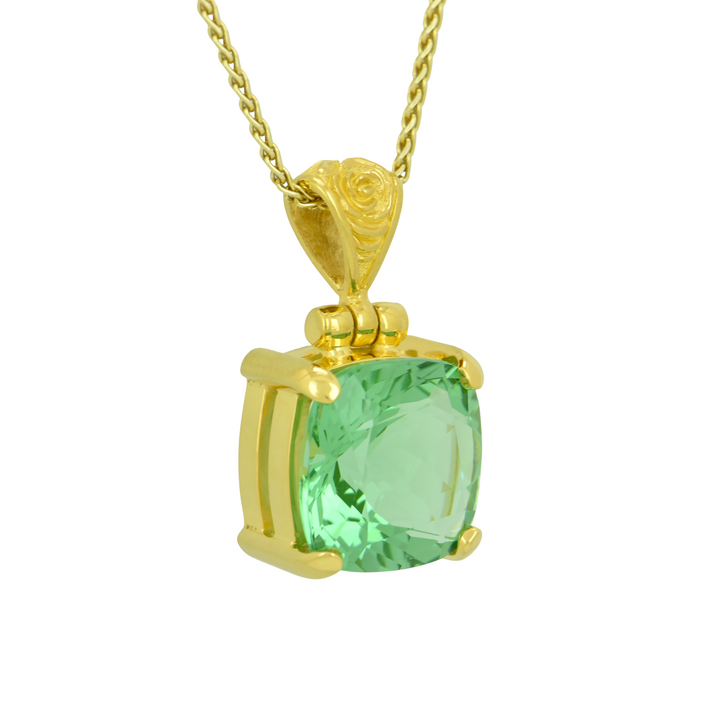 Mint Green Obsidian Pendant