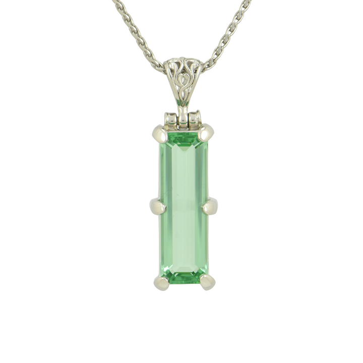 Mint Green Obsidian Pendant