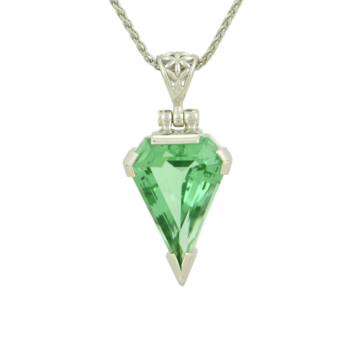 Mint Green Obsidian Pendant