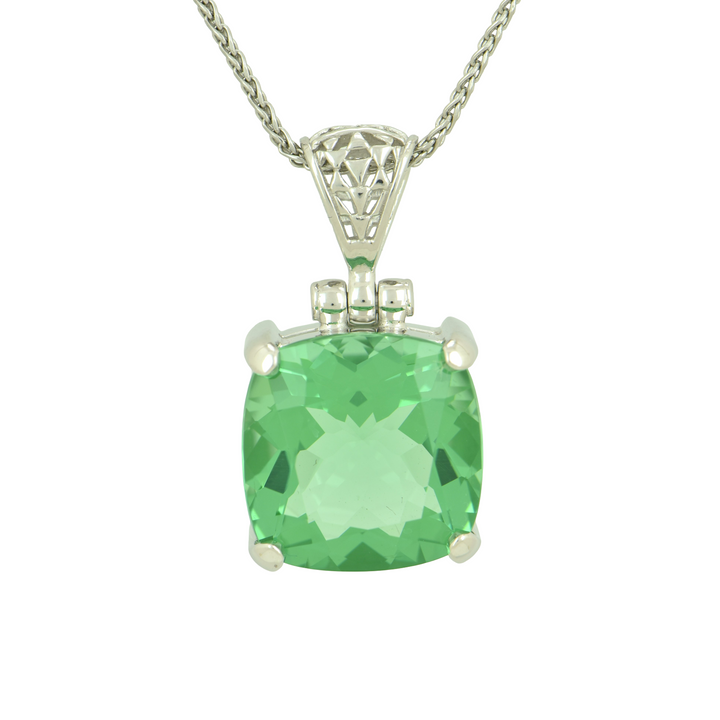 Mint Green Obsidian Pendant