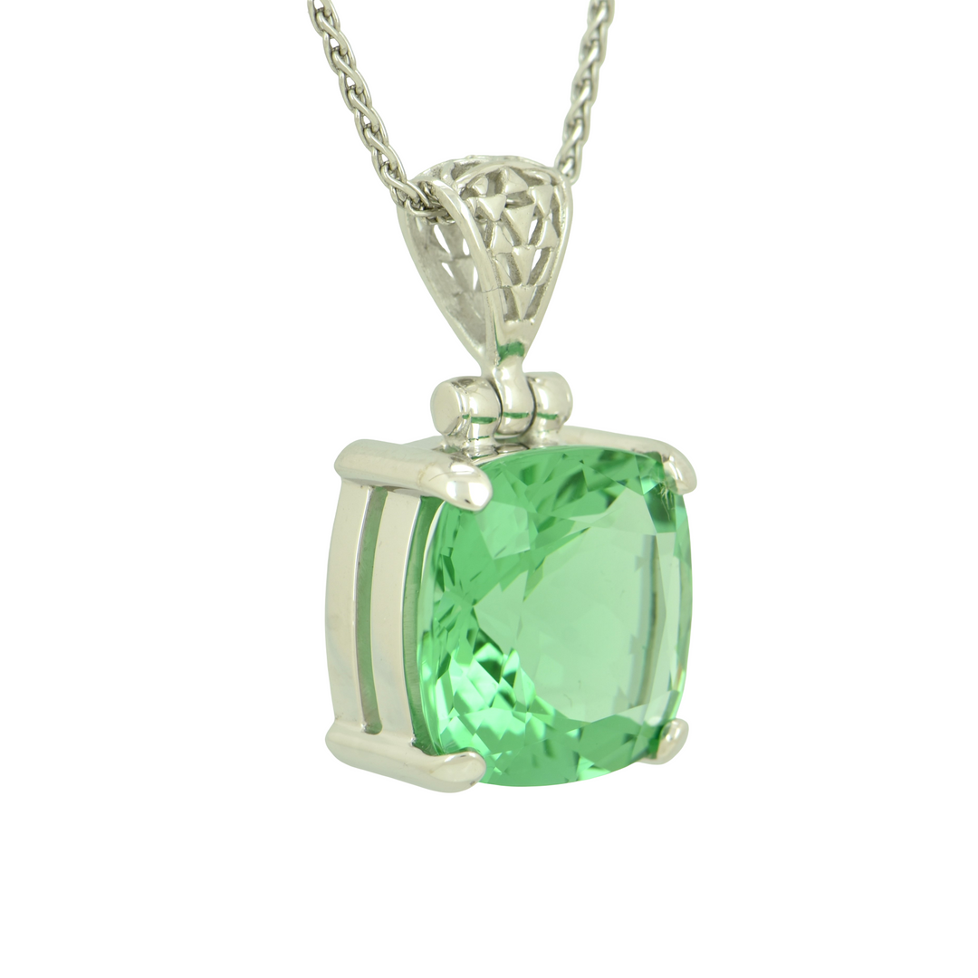 Mint Green Obsidian Pendant