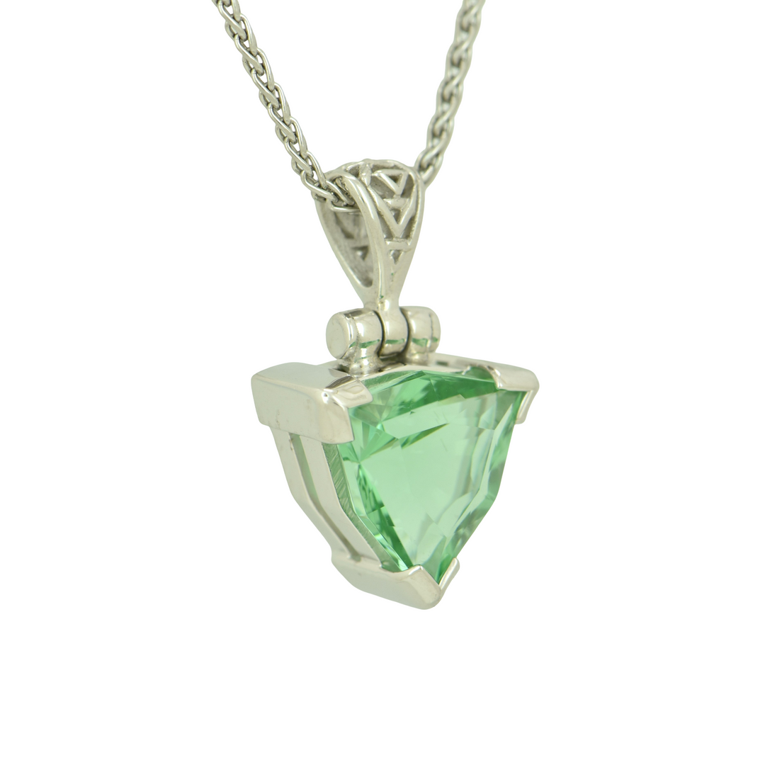 Mint Green Obsidian Pendant