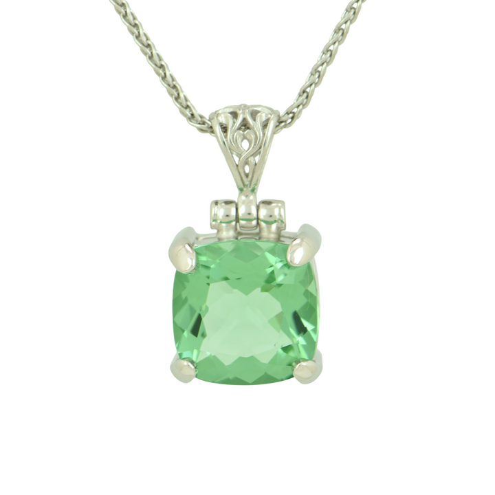 Mint Green Obsidian Pendant