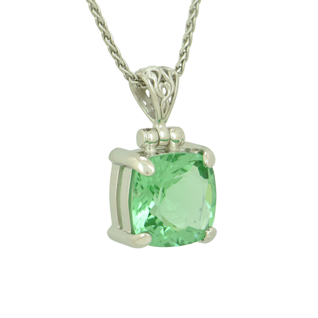 Mint Green Obsidian Pendant