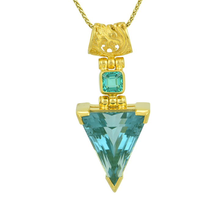 Paraiba Effect Spinel Pendant