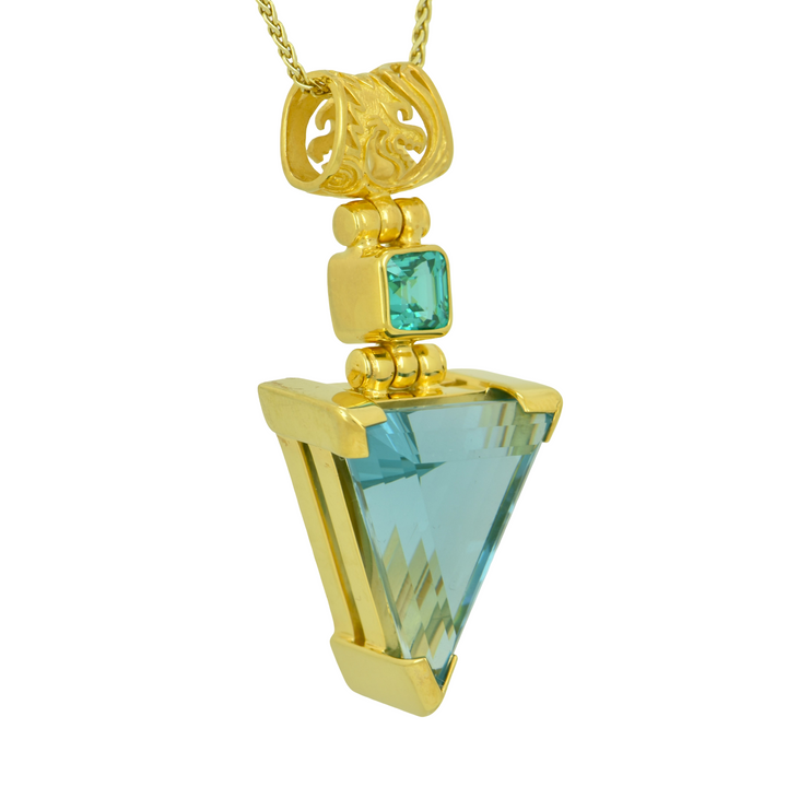 Paraiba Effect Spinel Pendant