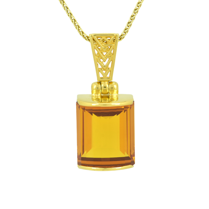 Cognac Sapphire Pendant