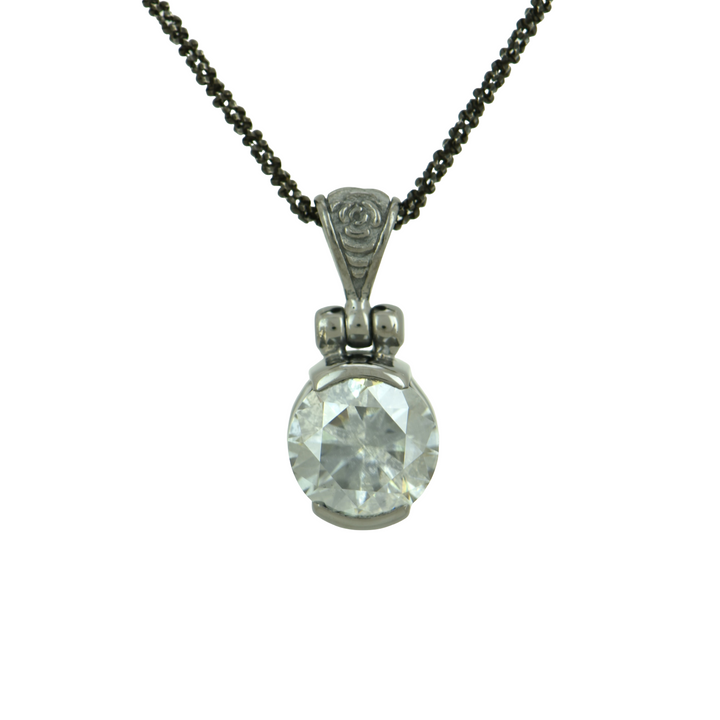 Black Moissanite Pendant