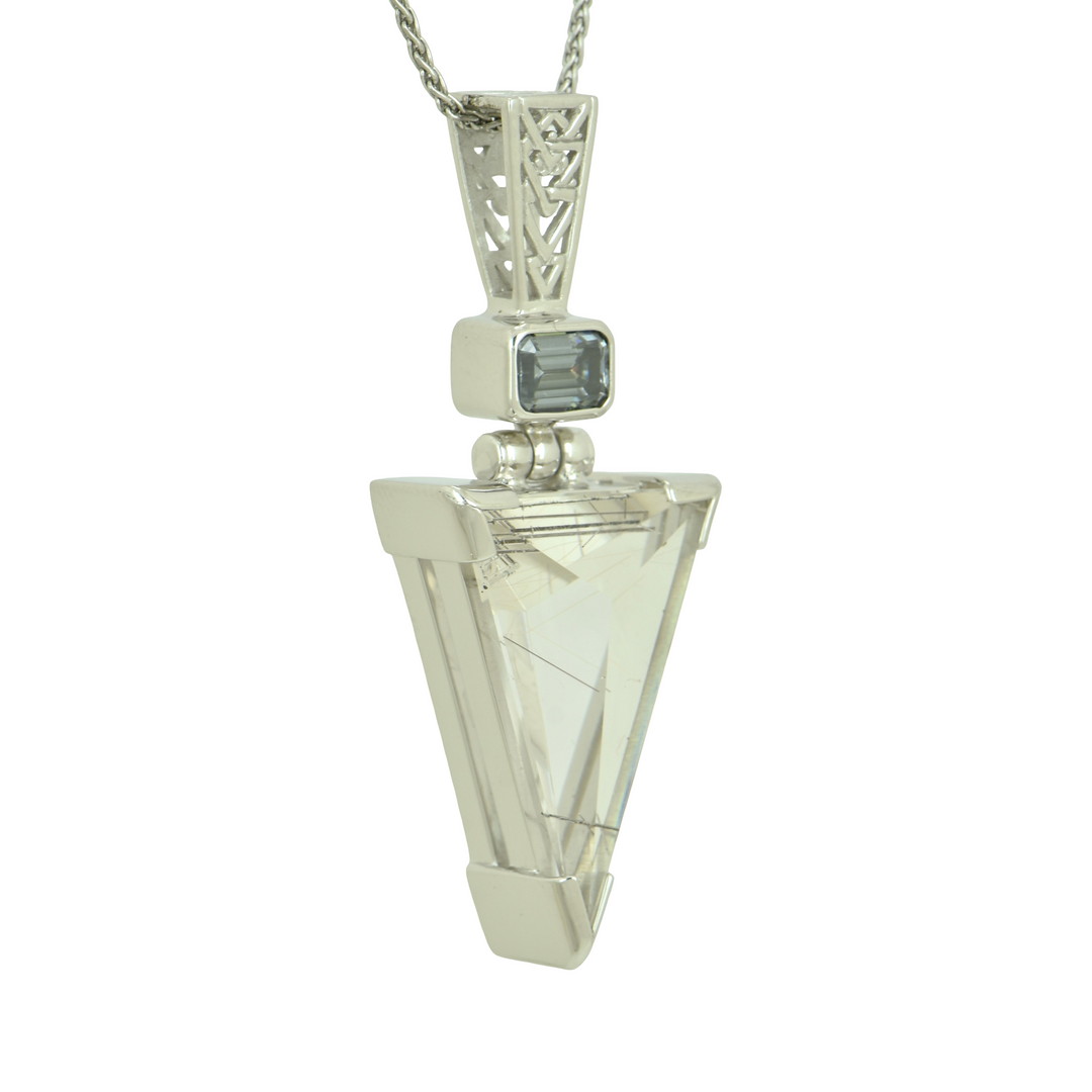 Titanium Rutilated Quartz Pendant